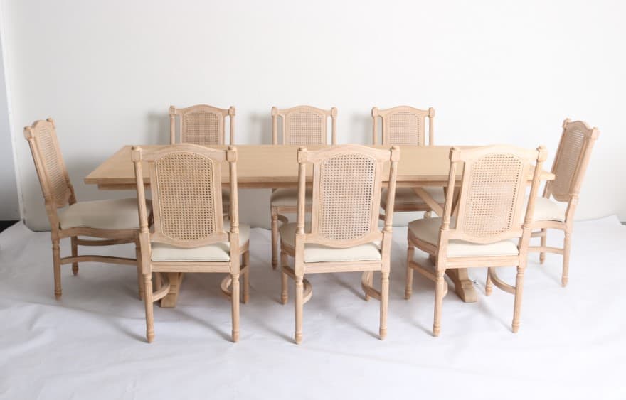a 6ft rectangular table seats 8 banquet chairs a 6ft rectangular table seats 8 banquet chairs